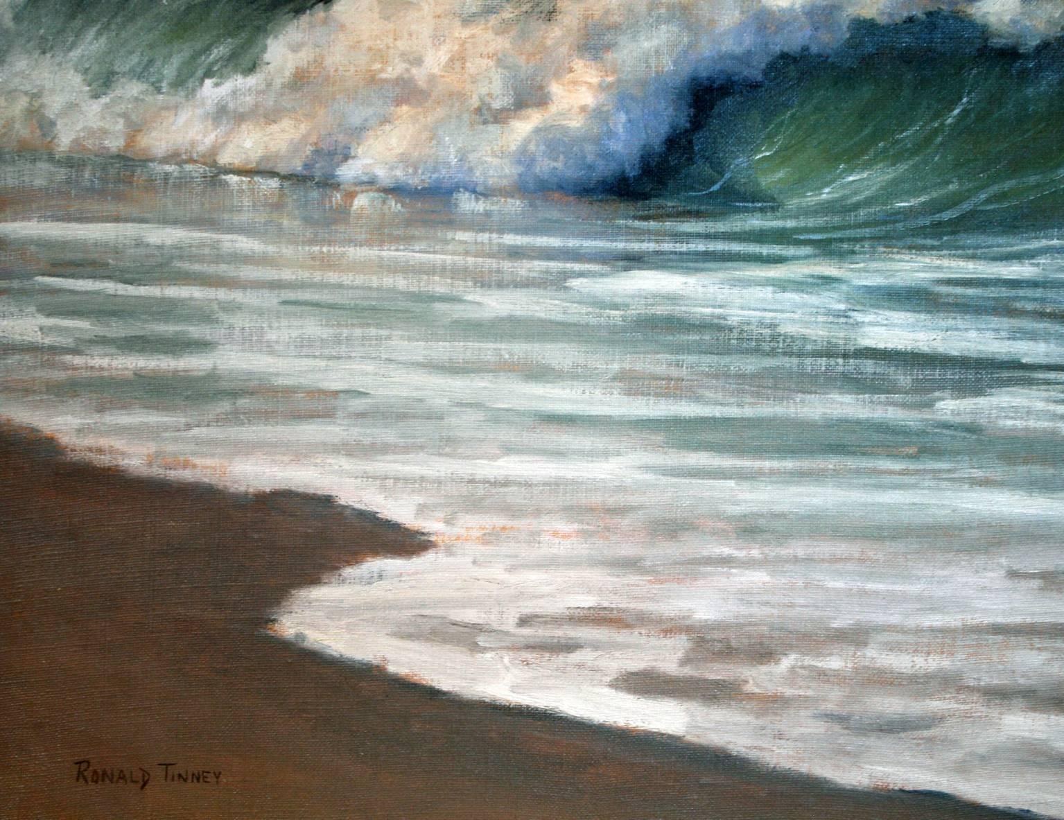 'Beach View', Cape Cod Modern Impressionist Marine Oil Painting 1