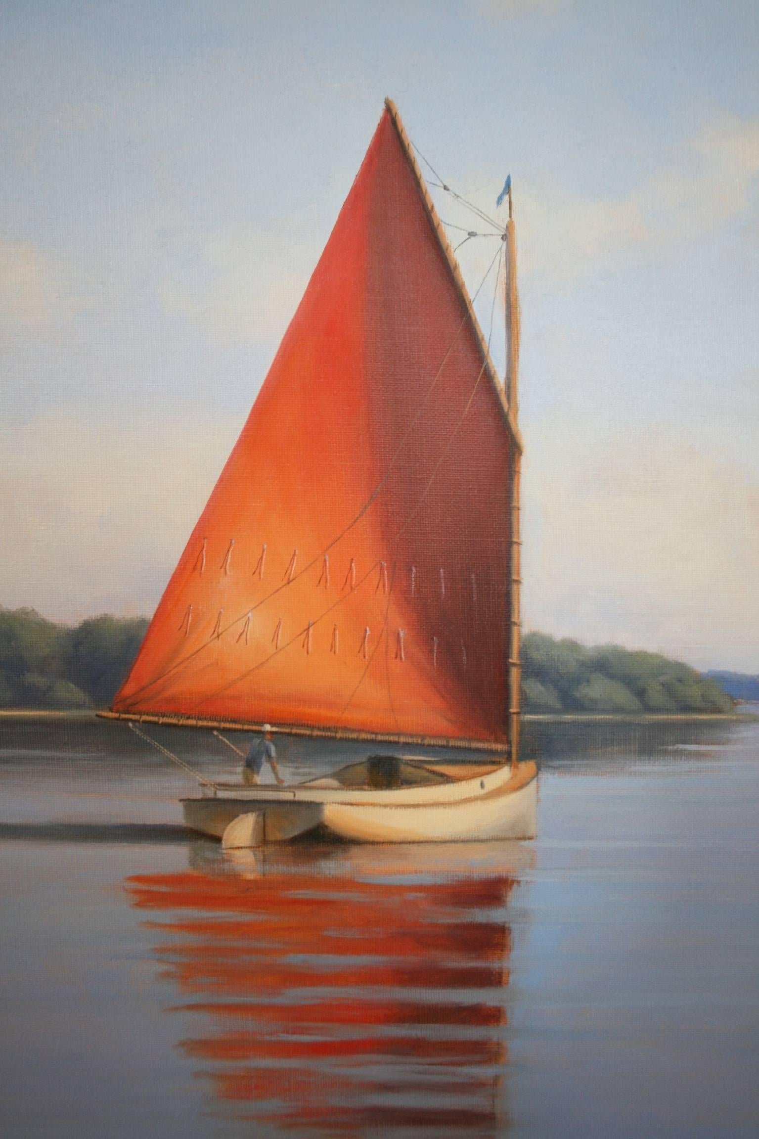 Summer Breeze - Realist Painting by Ronald Tinney