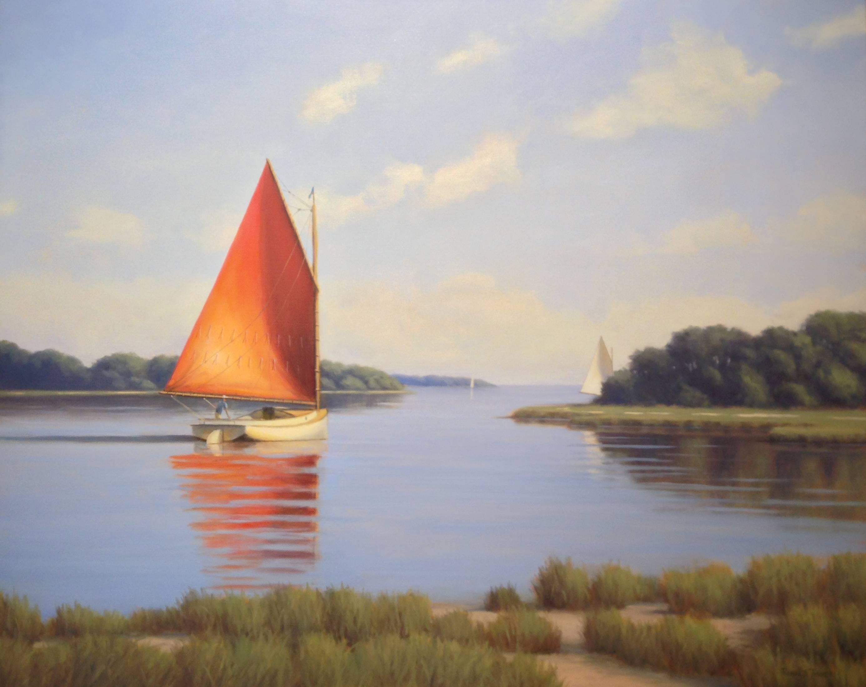 Ronald Tinney Landscape Painting - Summer Breeze