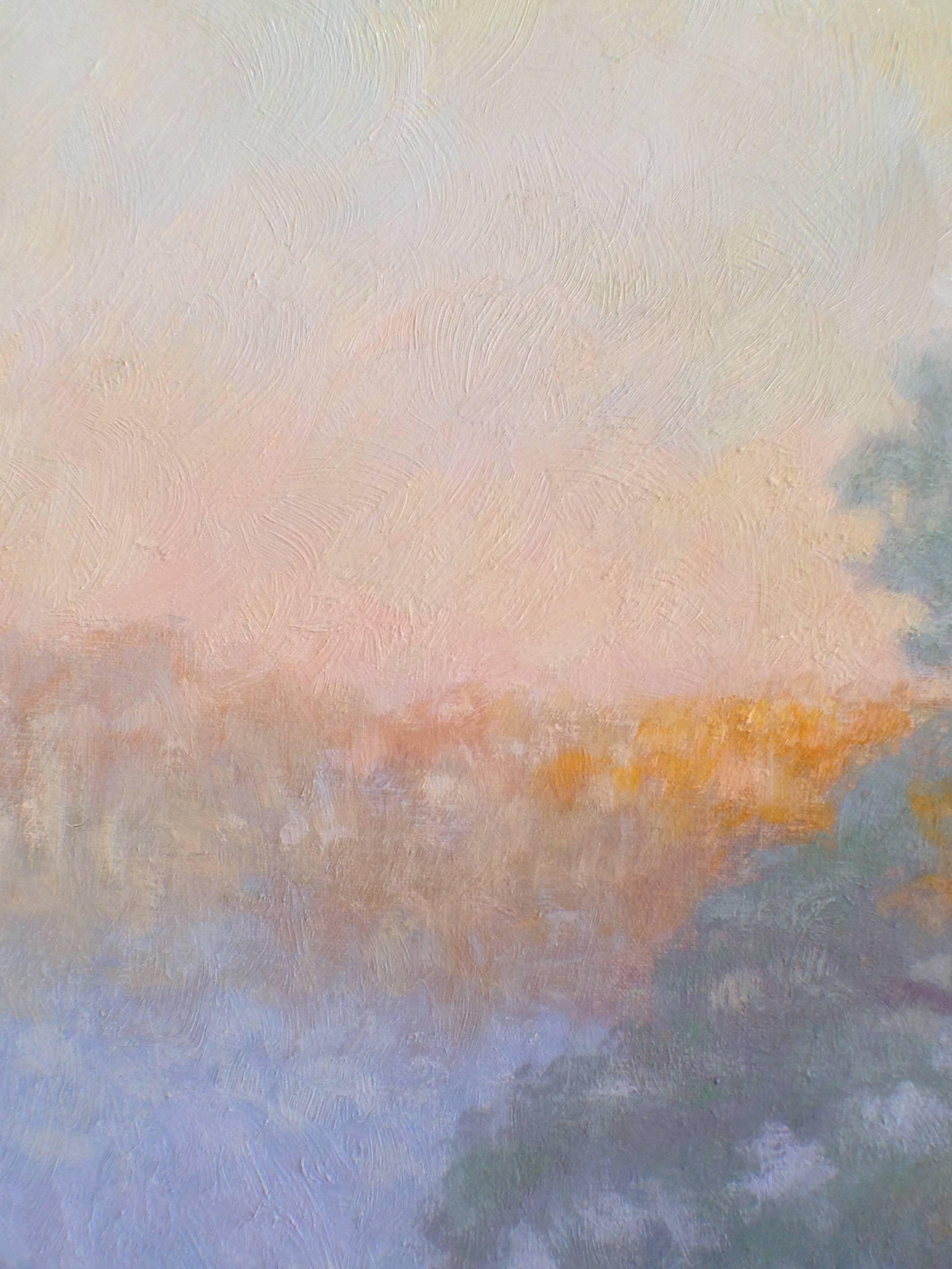 Morning Mist - American Impressionist Painting by Robert Longley