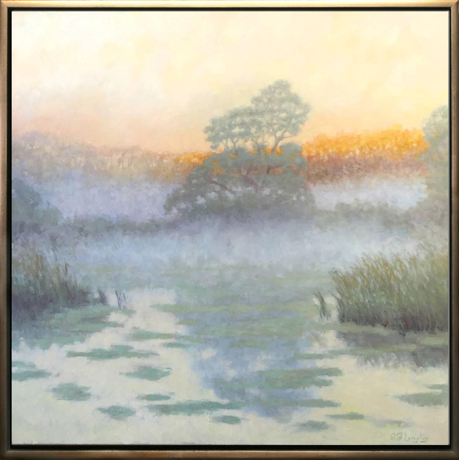 Morning Mist - Painting by Robert Longley