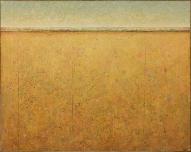 Elwood Howell 'Two Green Hearts', Minimalist Abstract Contemporary