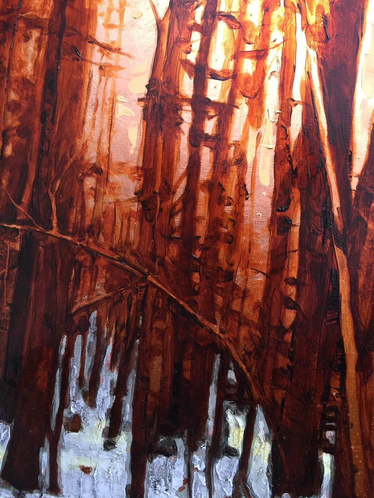 Golden Light - Painting by David Hill