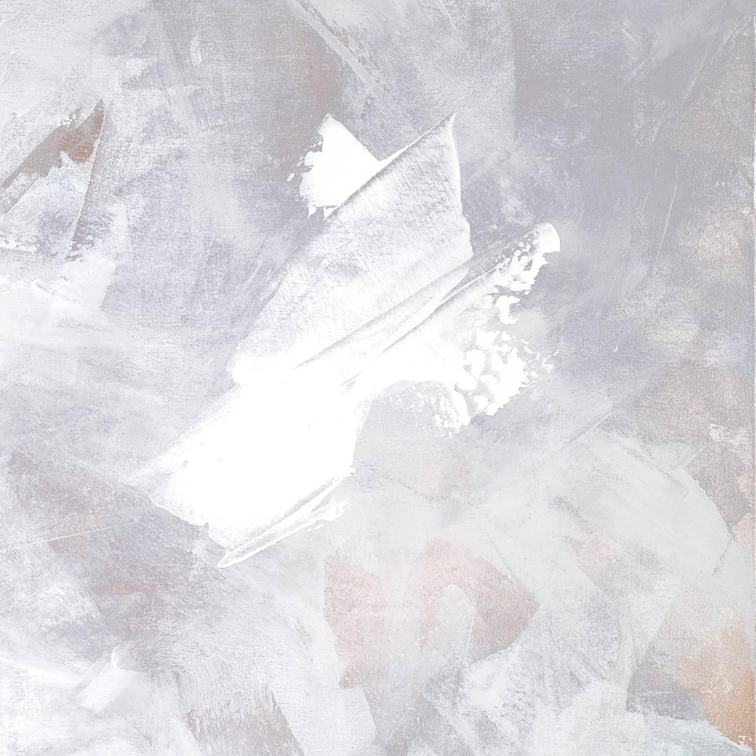 abstract painting white