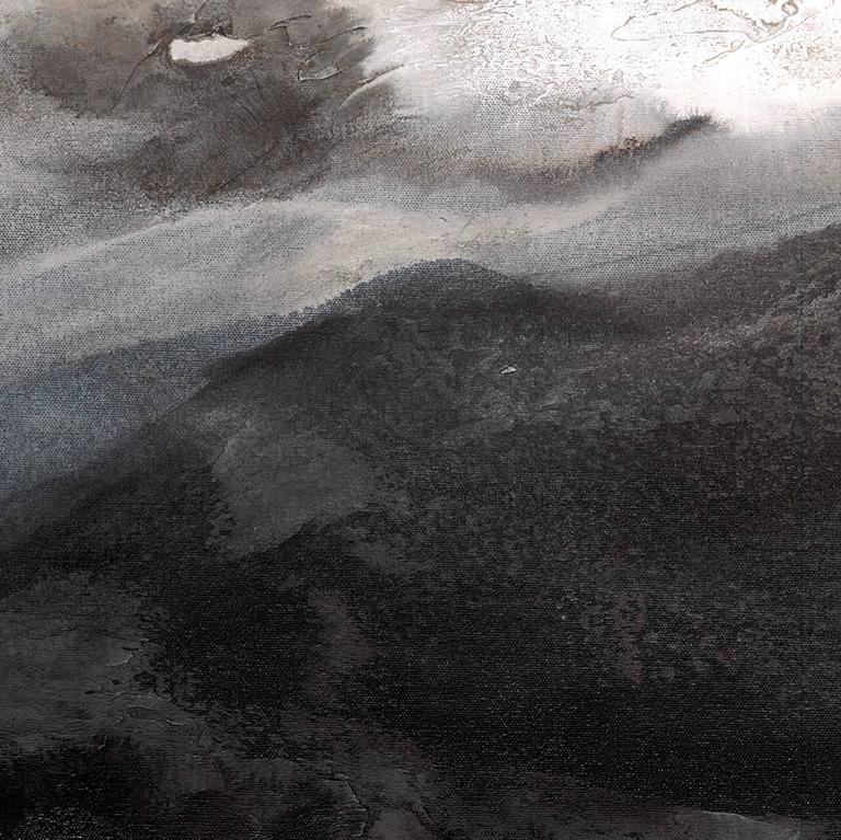 Teodora Guererra 'Smoky Eyes (Diptych)', Contemporary Abstract SmokeInspired Acrylic Painting