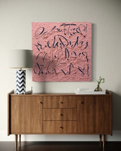 'What I Meant to Say', Original Abstract Text-based Painting
