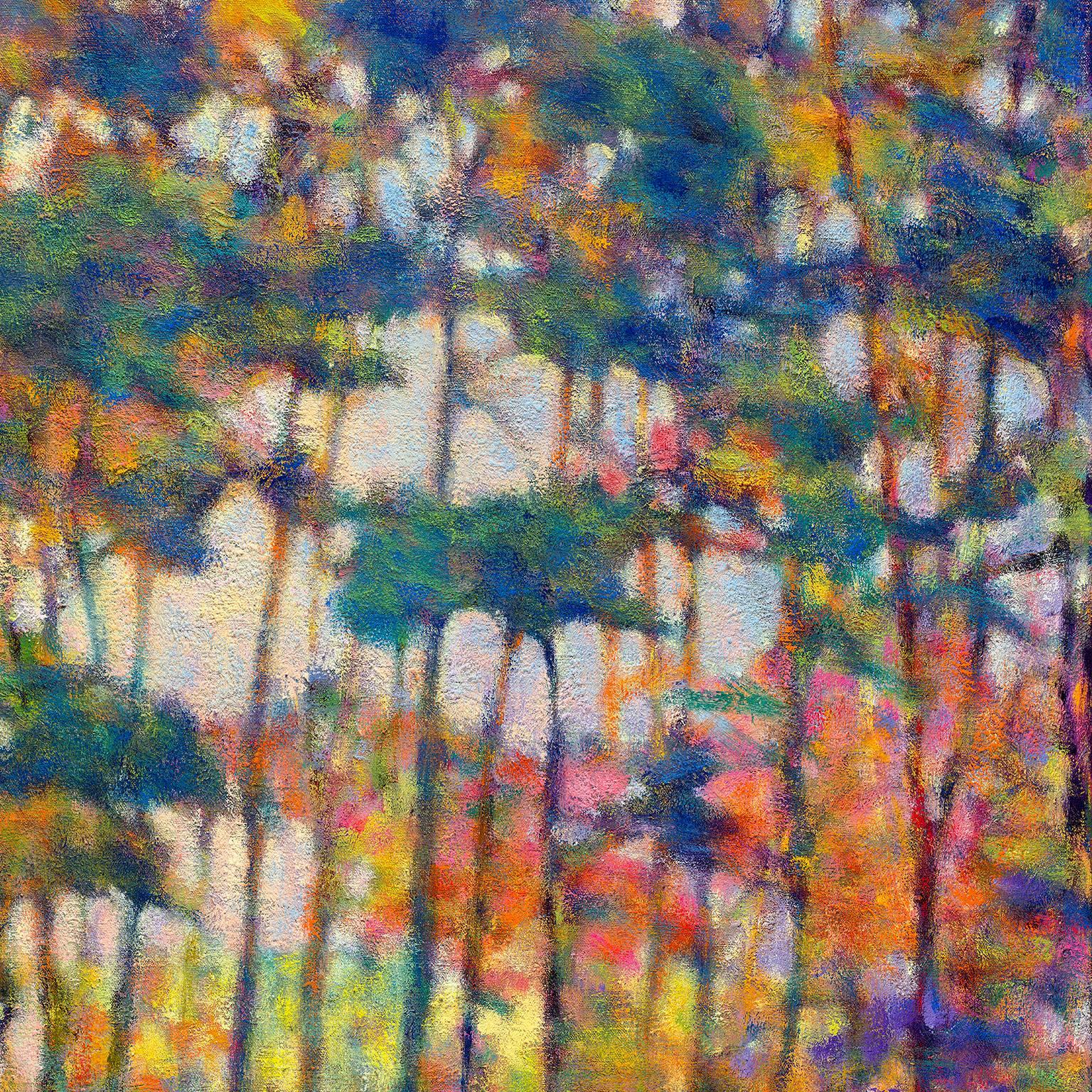 Glittering Forest - American Impressionist Painting by Ken Elliott