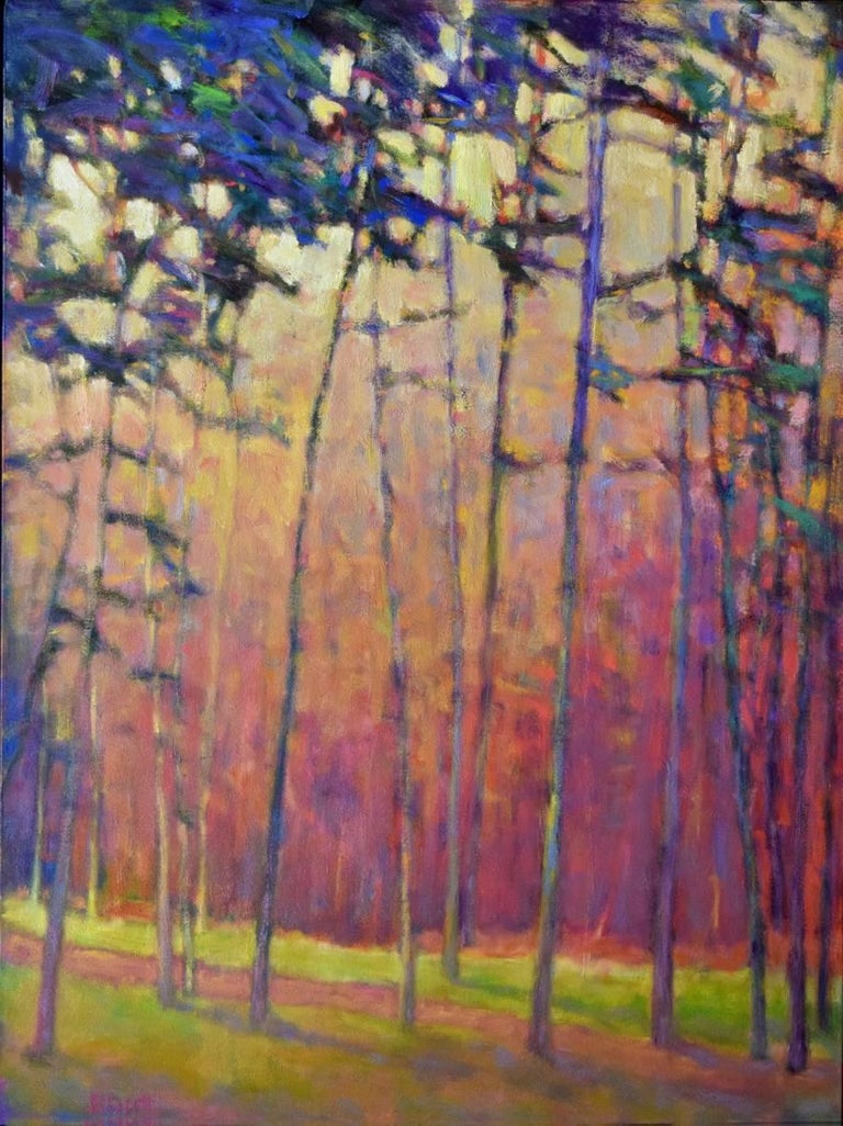 Ken Elliott 'Light Effects', Large Transitional Colorful Landscape