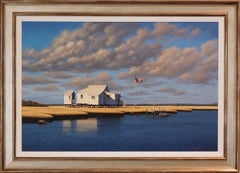 'The Smith's Bay House', Contemporary Realist Marine Oil Painting