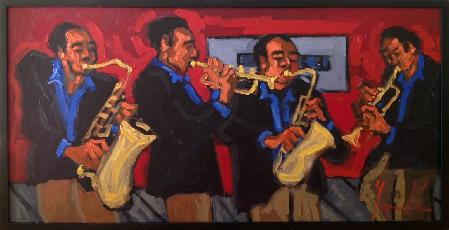 jazz quartet painting