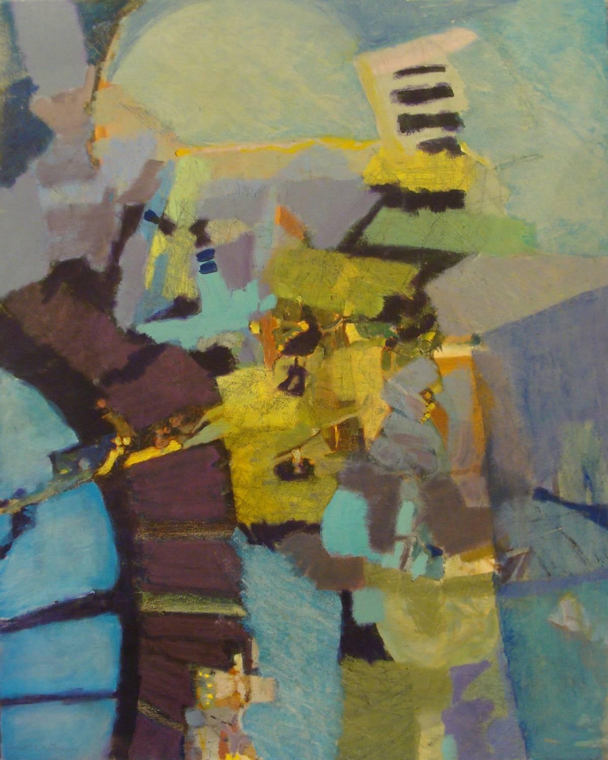 Christine Averill-Green Abstract Painting - Treehouse