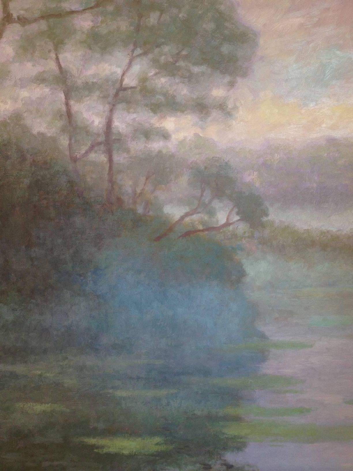 Rising mist - Painting by Robert Longley