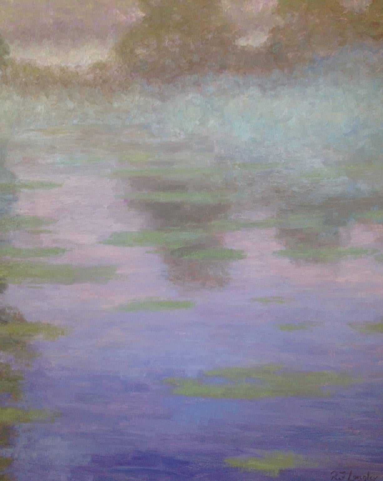 Rising mist - American Impressionist Painting by Robert Longley
