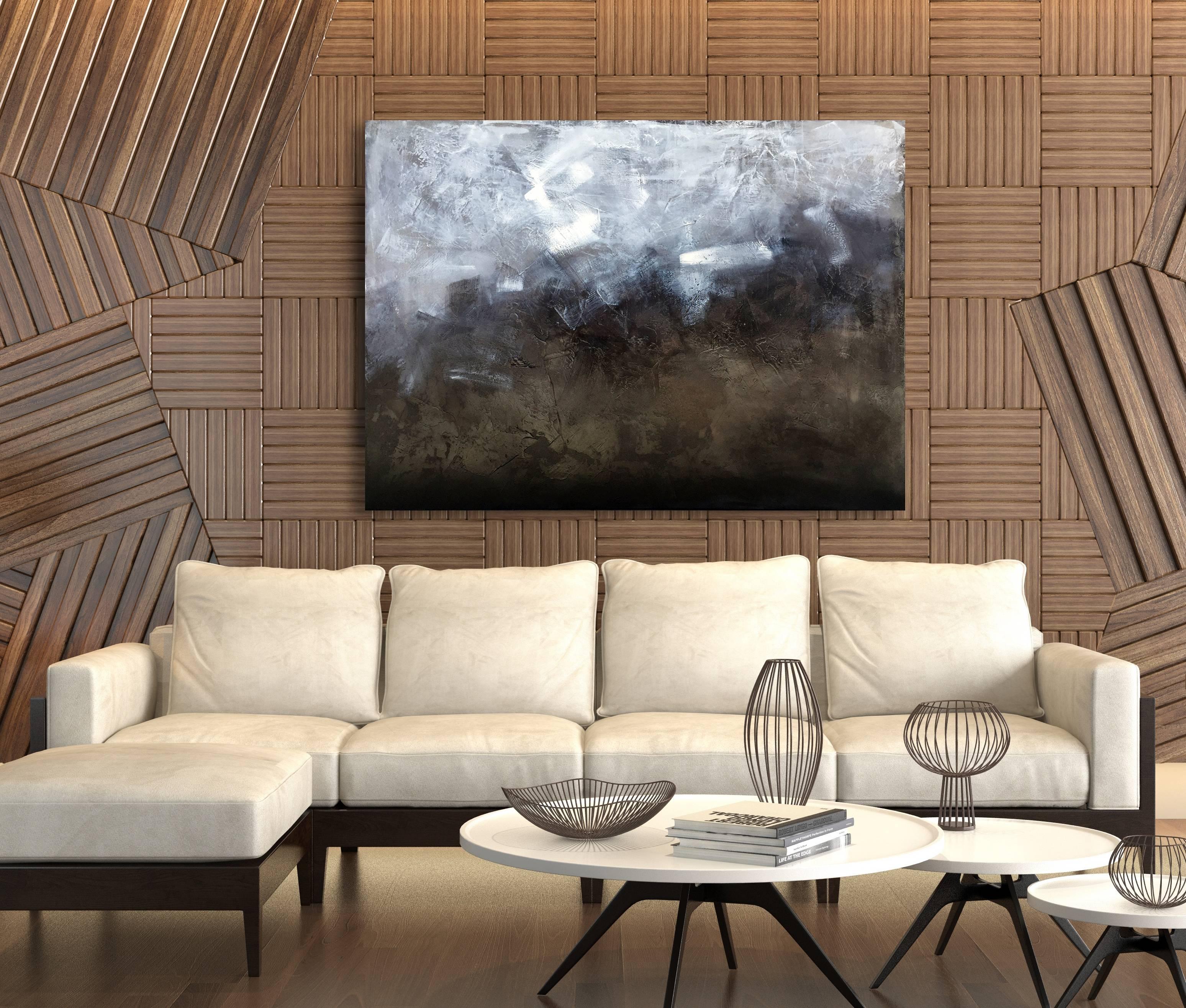 'Industrial Couture', Large Contemporary Abstract Minimalist Acrylic Painting 2
