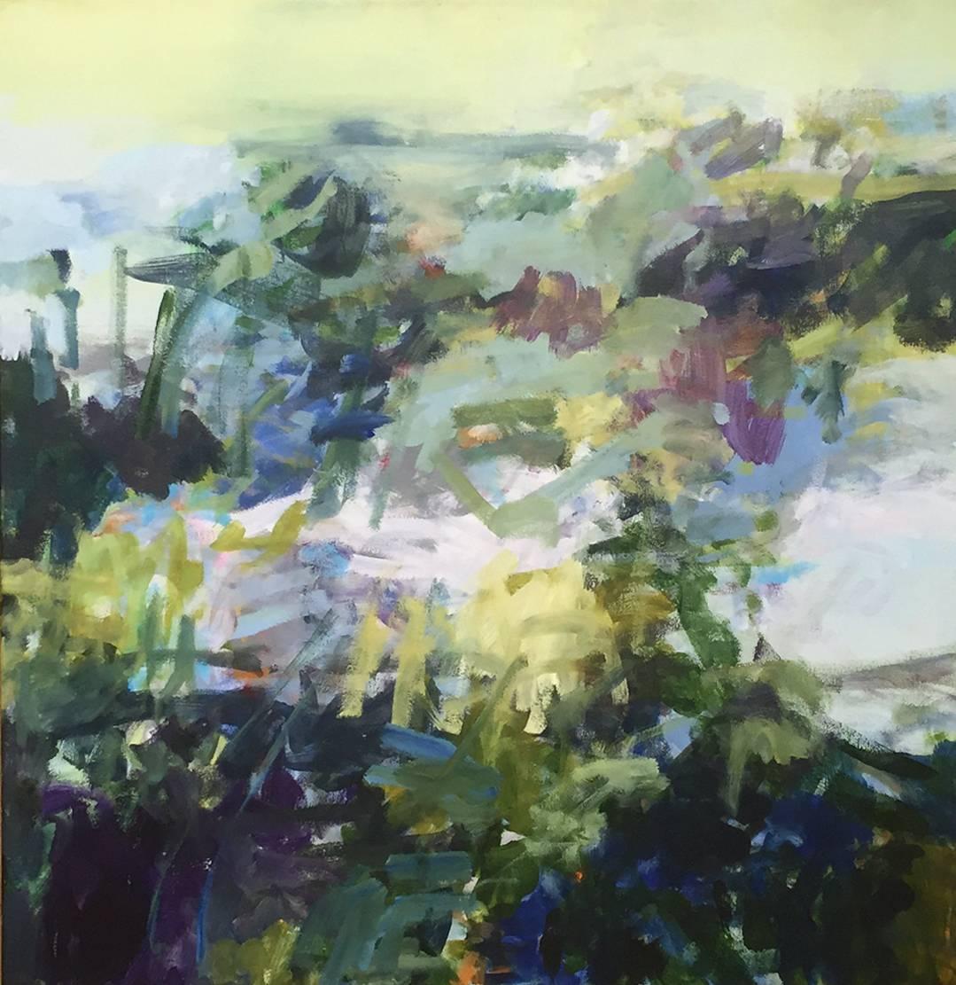 Susan Morosky Abstract Painting - Dusk Paysage II