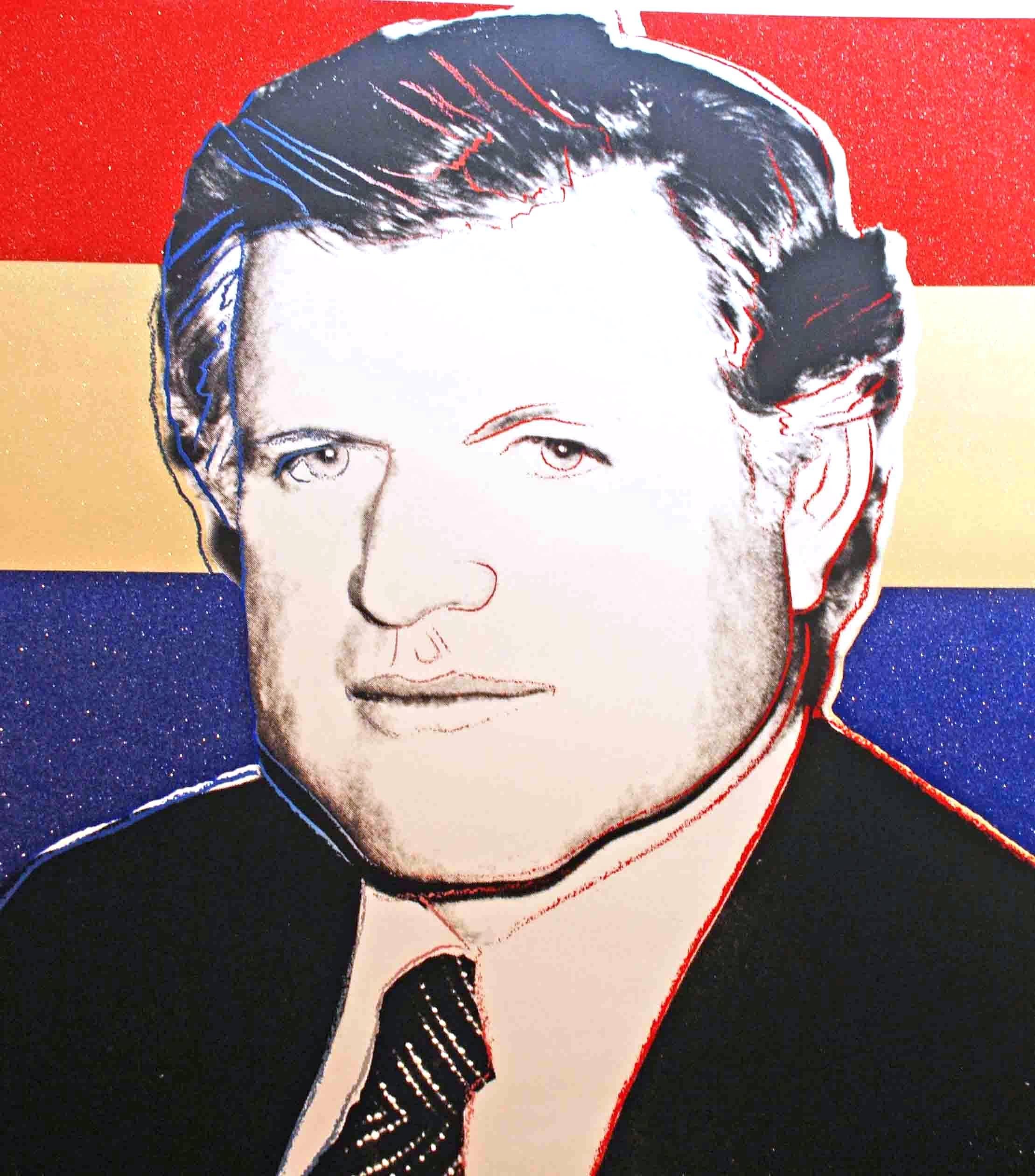 Andy Warhol Portrait Print - Edward Kennedy (Deluxe Edition)