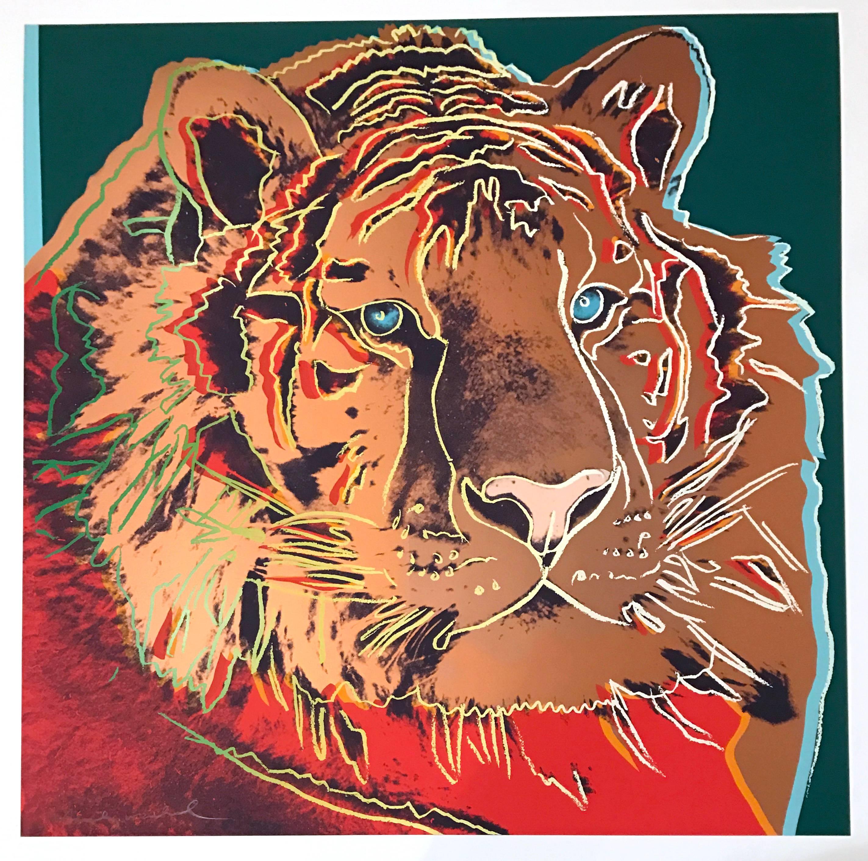 Andy Warhol Portrait Print - Siberian Tiger