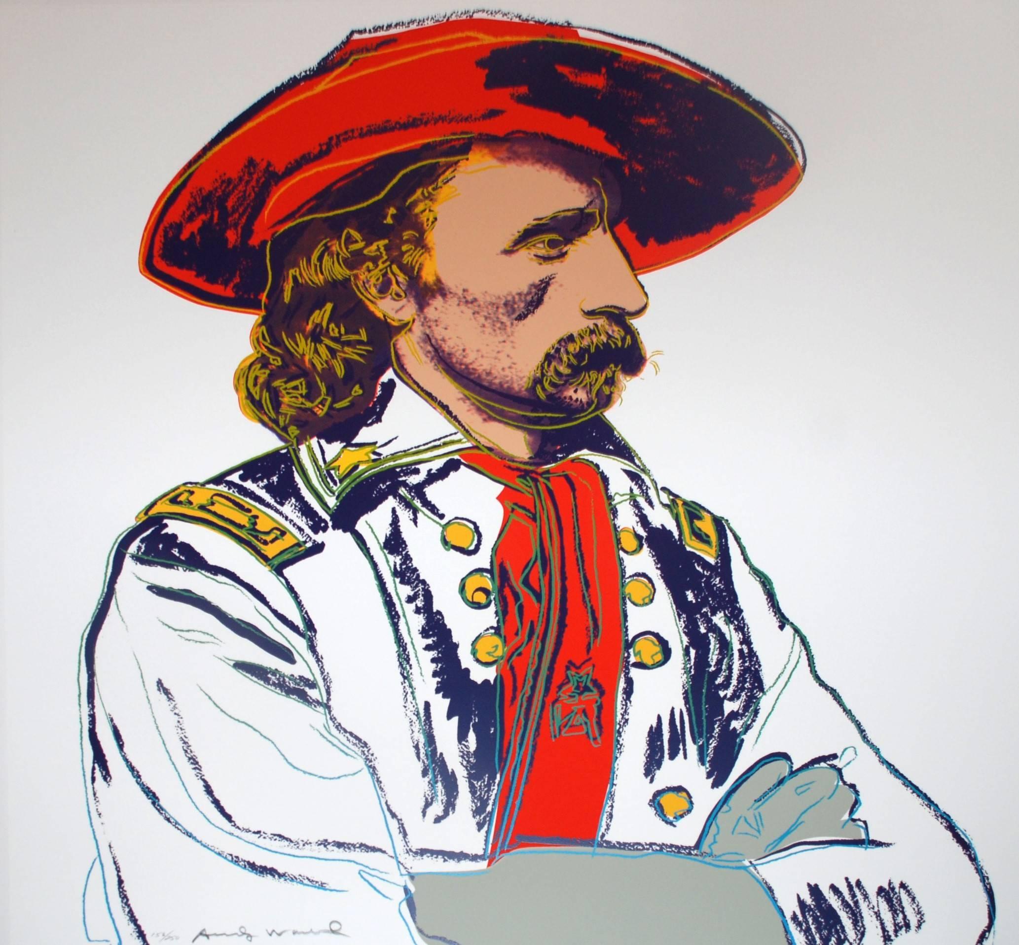 Andy Warhol Portrait Print - General Custer