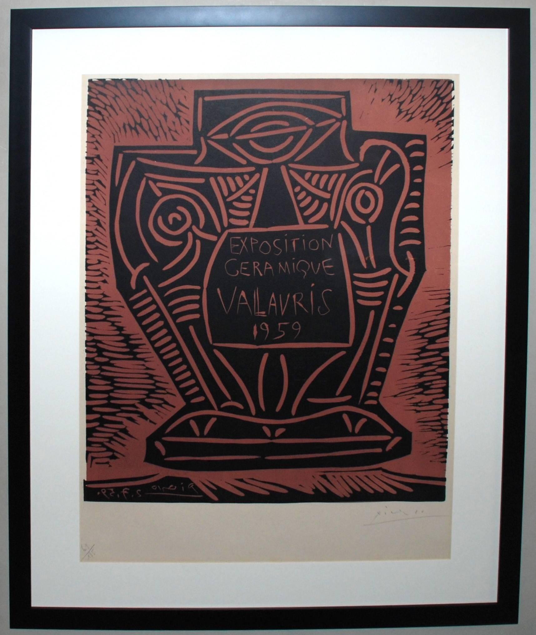 Exposition Ceramique Vallauris 1959 II - Print by Pablo Picasso