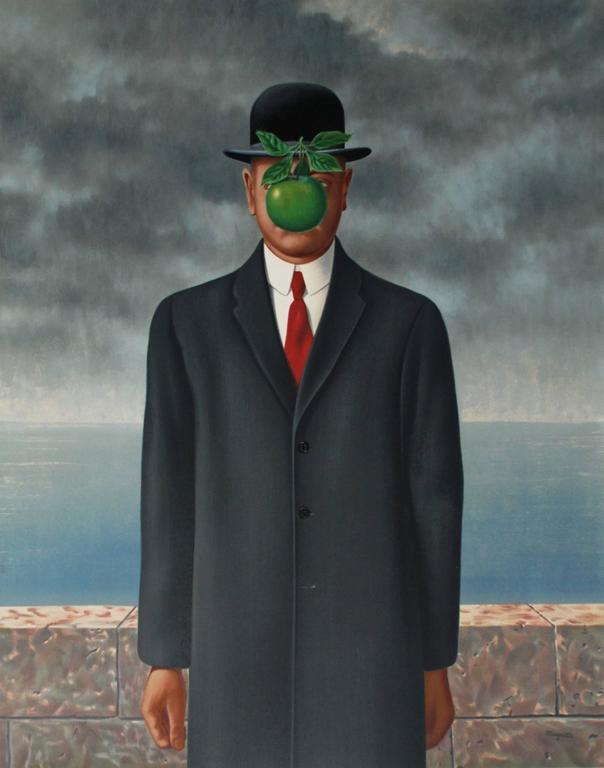 Rene Magritte Exhibition PosterLe fils de l'homme PrintWall Decor 