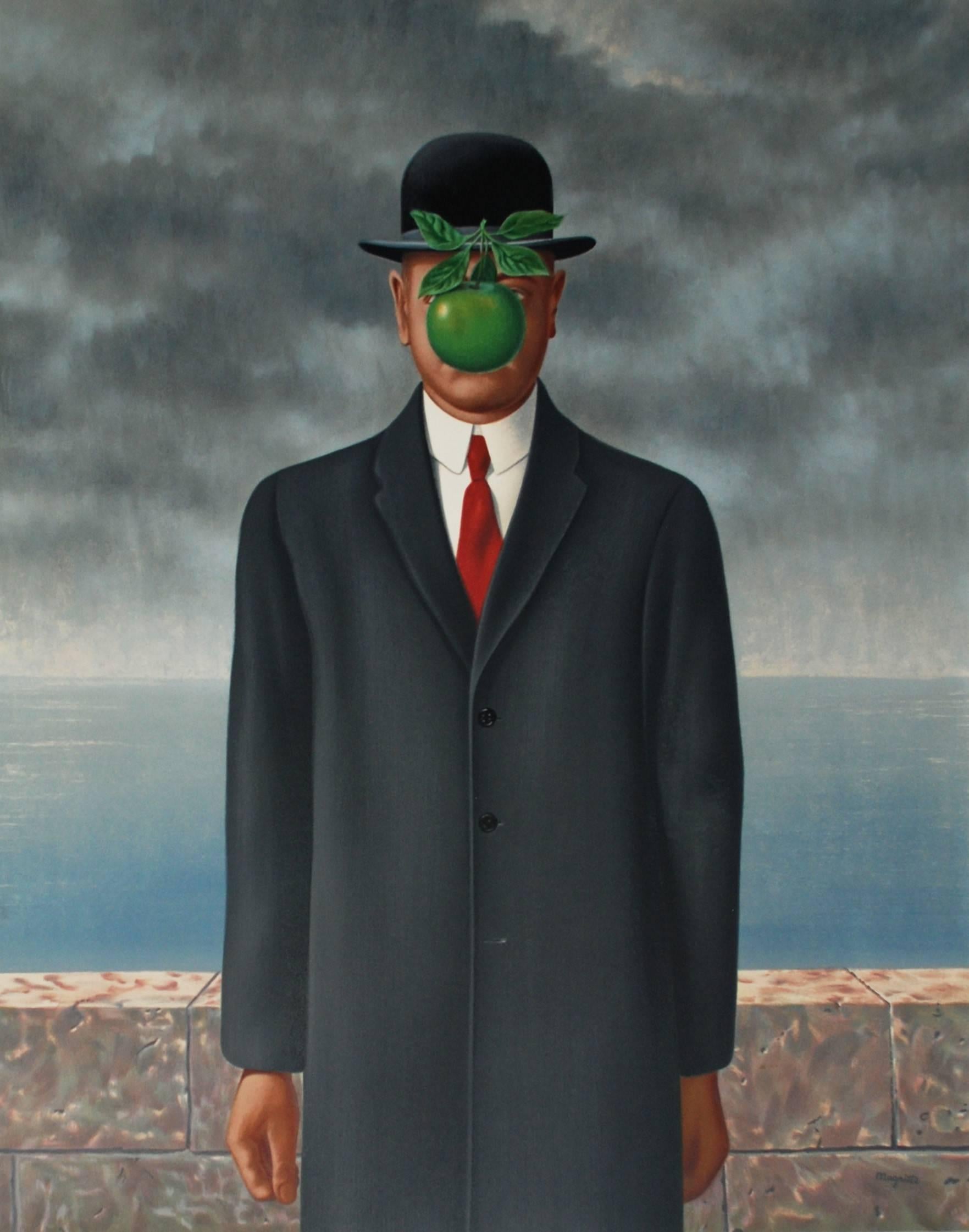 René Magritte Portrait Print - Le Fils de l'Homme