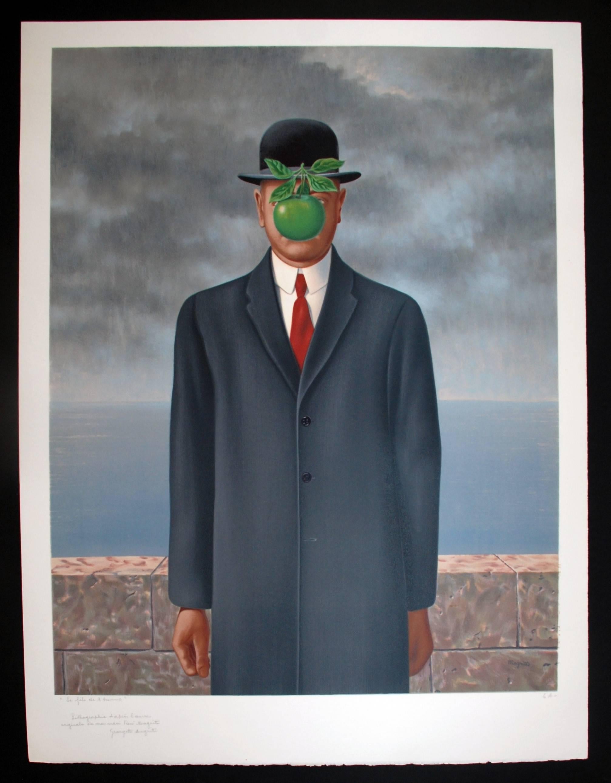 Le Fils de l'Homme - Print by René Magritte