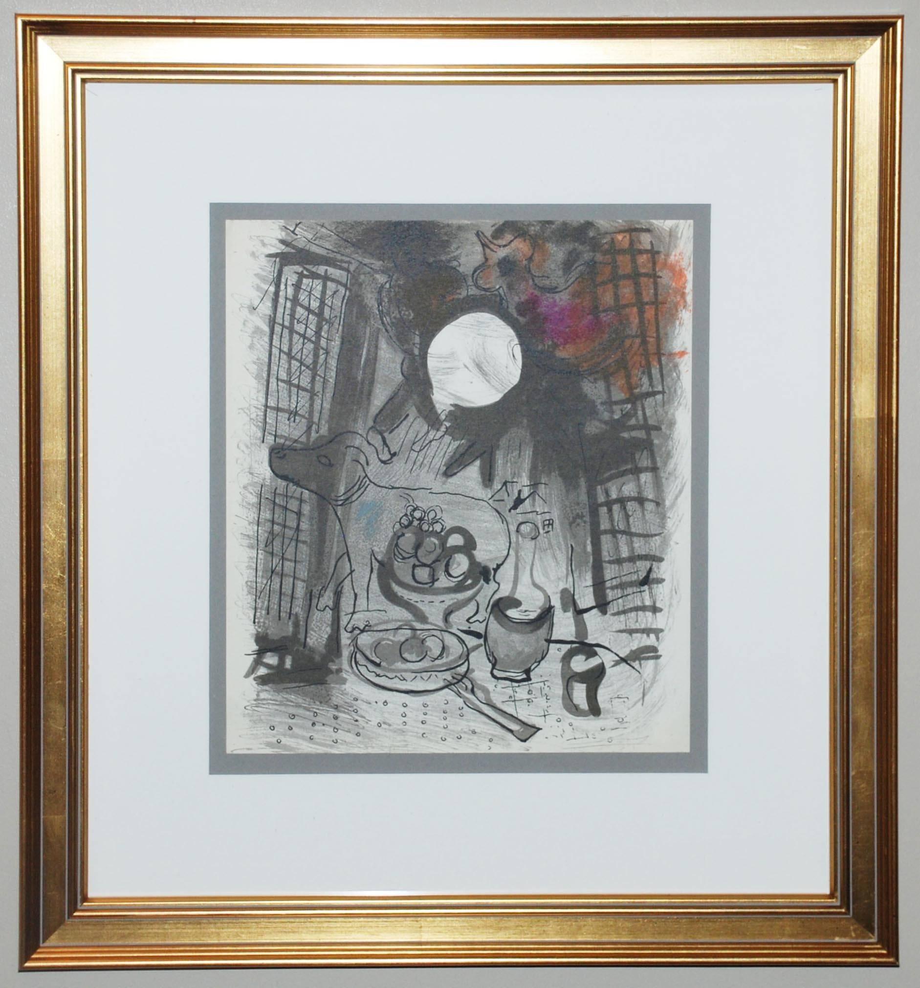 Brown Still Life - Print by Marc Chagall