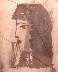 Profile of a Woman with a Mantilla and a Fan, from Carmen