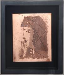 Profile of a Woman with a Mantilla and a Fan, from Carmen