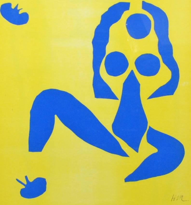 Nude Print (after) Henri Matisse - Nu bleu, la grenouille ( Nu bleu, la grenouille, la grenouille)
