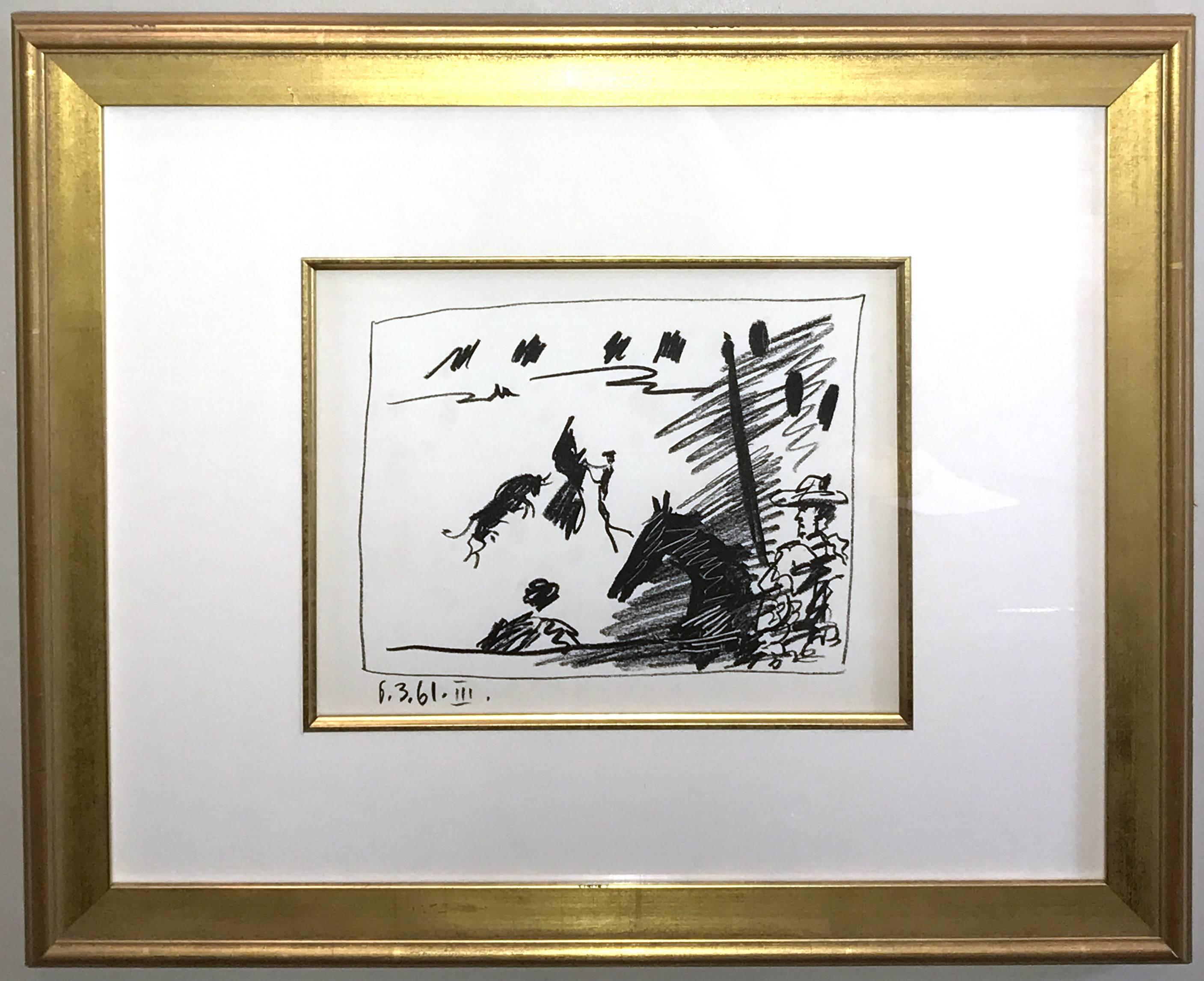 Jeu de la Cape (III), from A Los Toros Avec Picasso - Print by Pablo Picasso