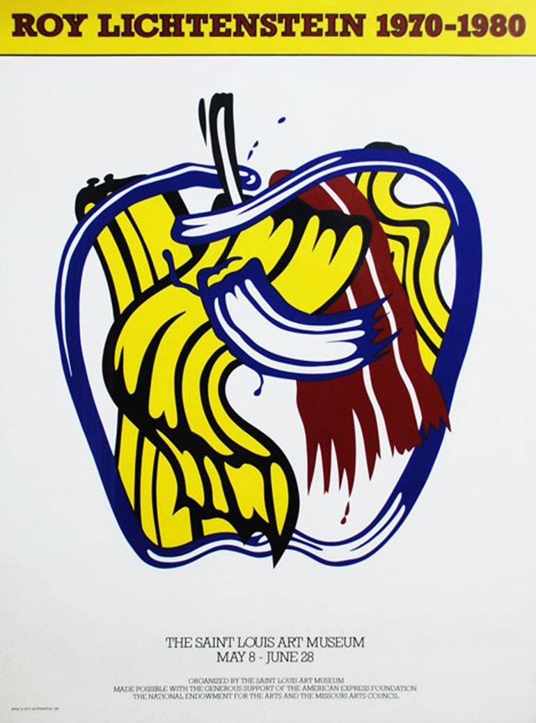 Roy Lichtenstein Abstract Print - Apple (Poster)