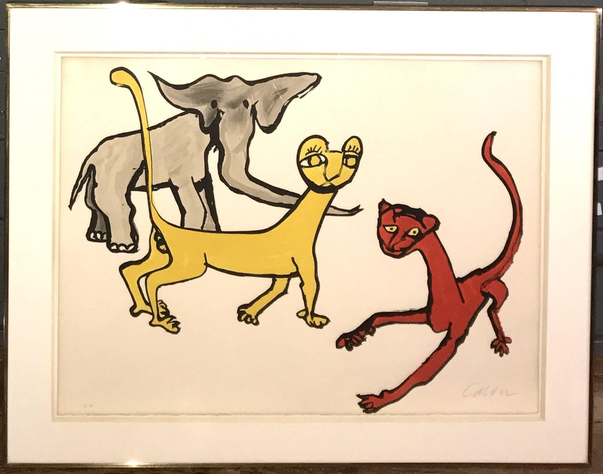 Animals, from Our Unfinished Revolution - Print by Alexander Calder