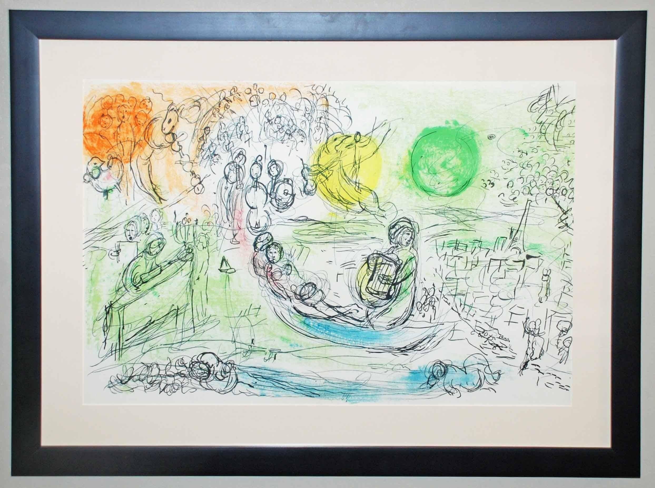 The Concert - Print by Marc Chagall