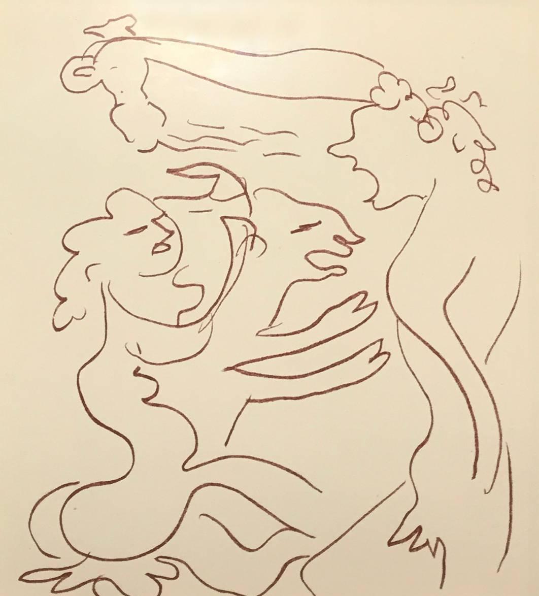 Plate LXX, from Florilege des Amours de Ronsard - Print by Henri Matisse