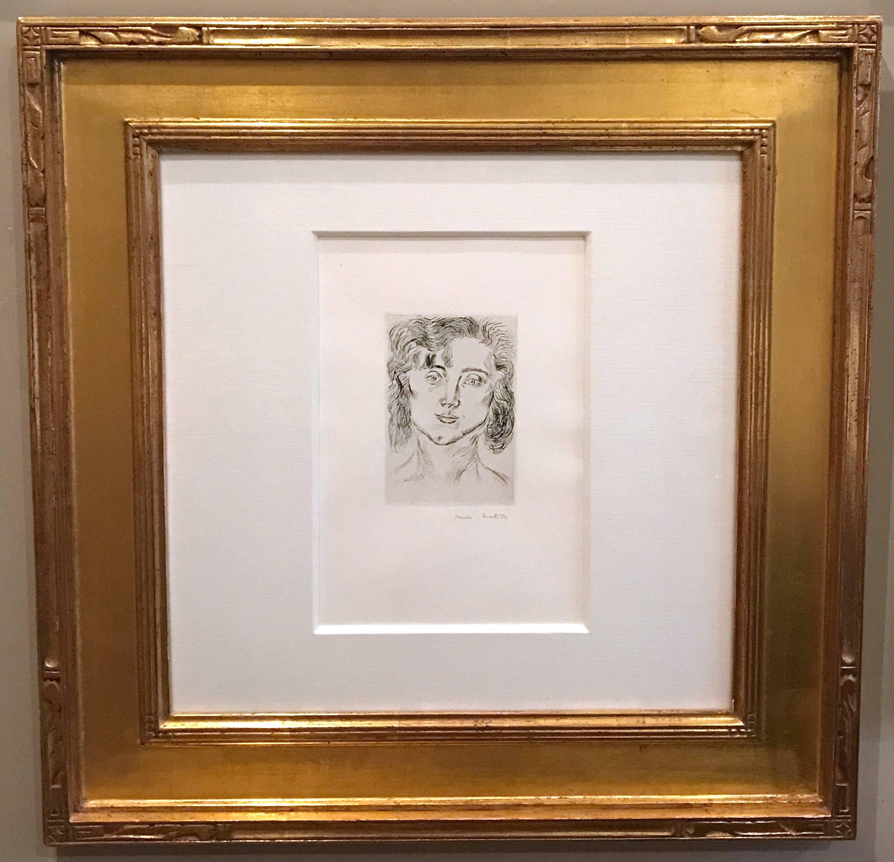 Henri Matisse Portrait Print - Portrait of Mlle. Marguerite Matisse