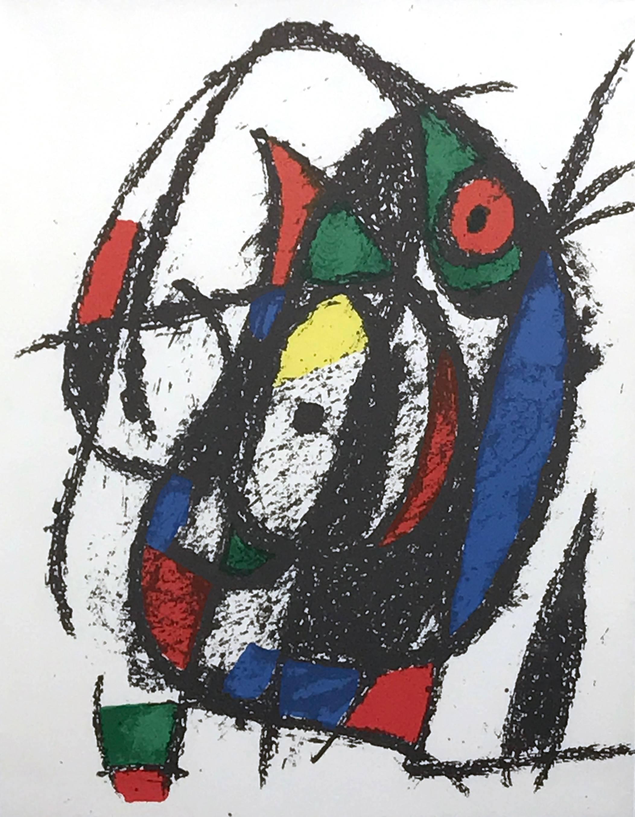 Joan Miró Abstract Print - Lithograph II, Plate IV