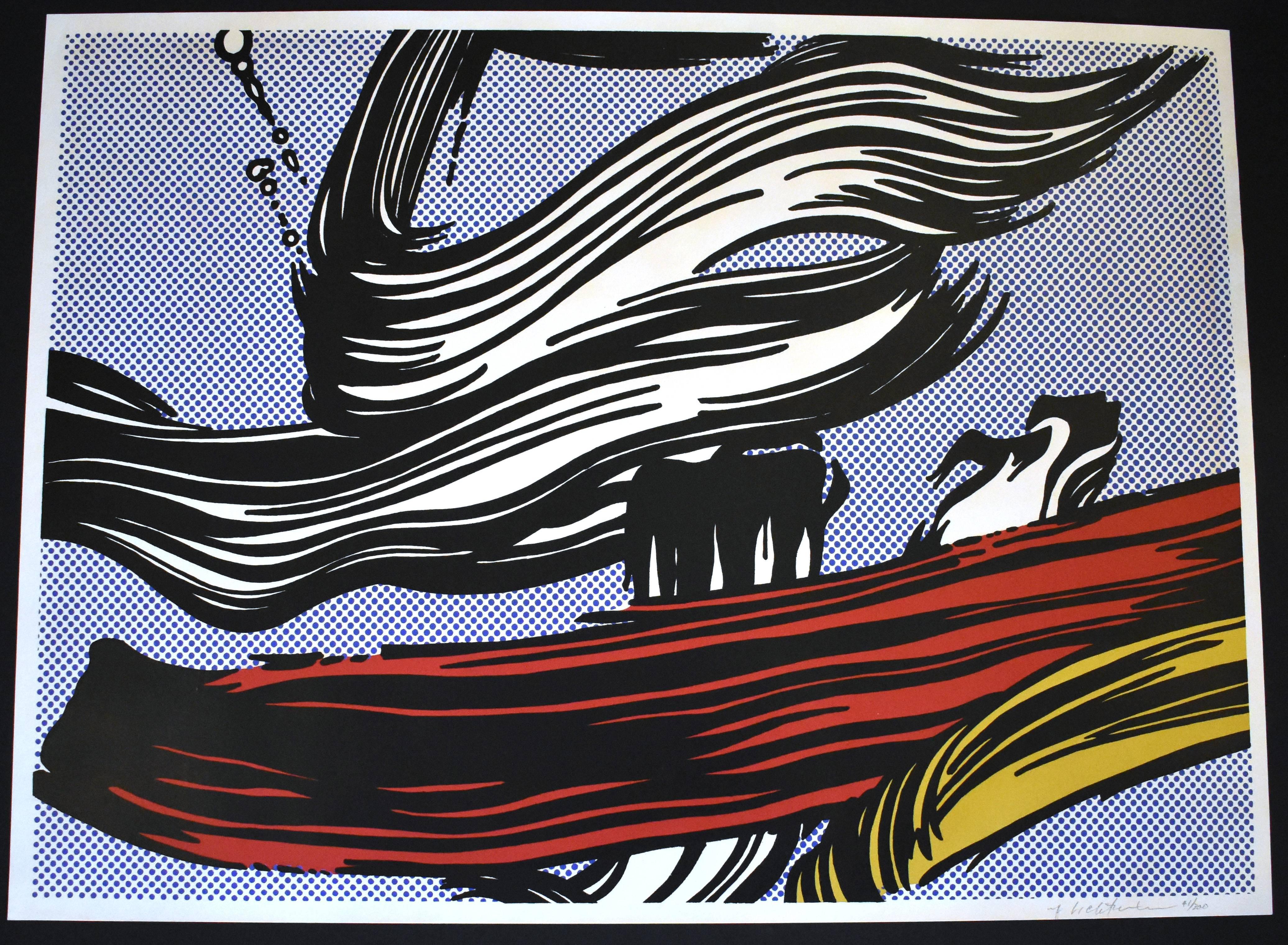 Roy Lichtenstein Abstract Print - Brushstrokes