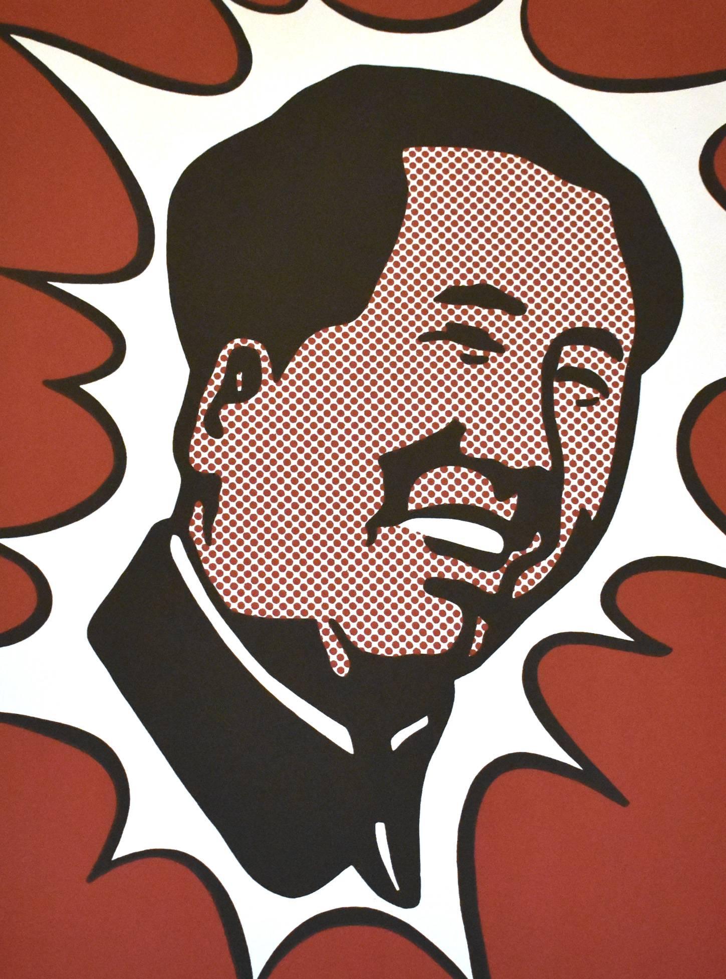 Roy Lichtenstein Portrait Print - Mao