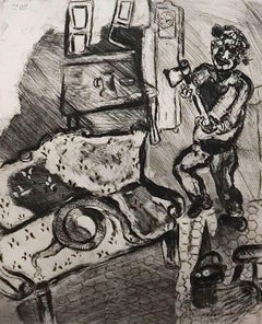 Marc Chagall - The Villager and the Snake The Villager and the Snake
