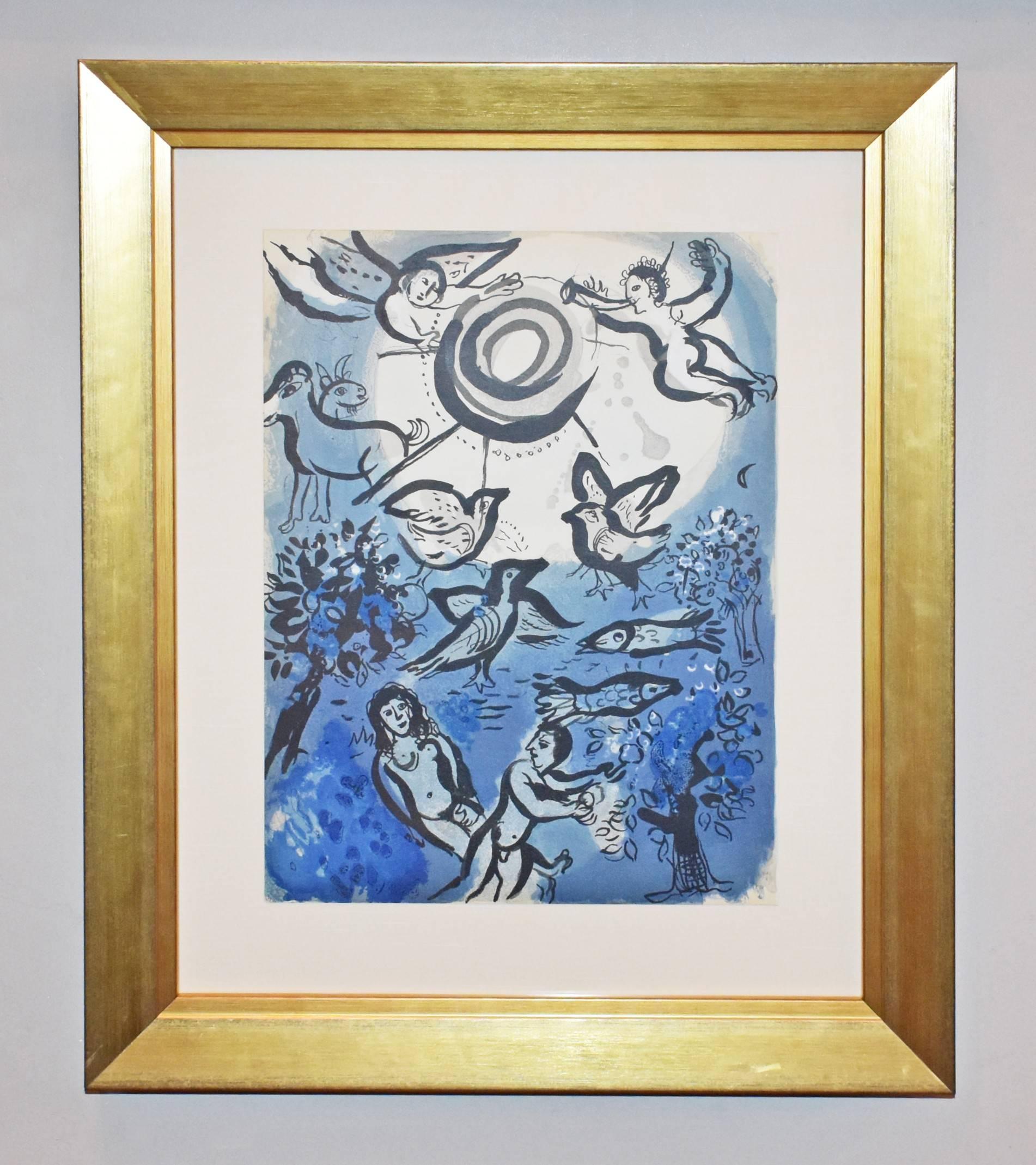Marc Chagall Figurative Print - Creation
