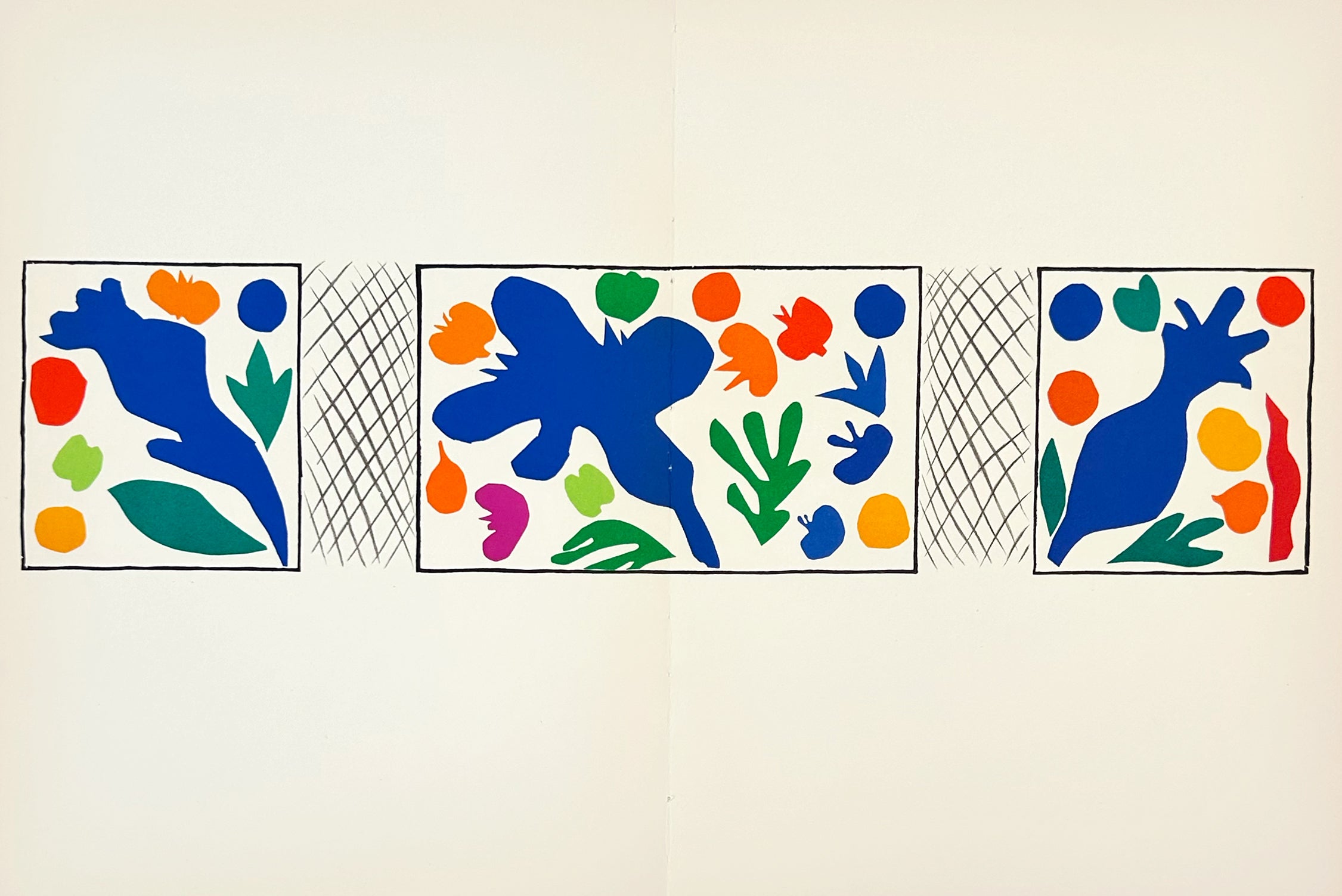 Henri Matisse Lithograph Print, Abstract, 1958, Cocquelicots, The Last Works
