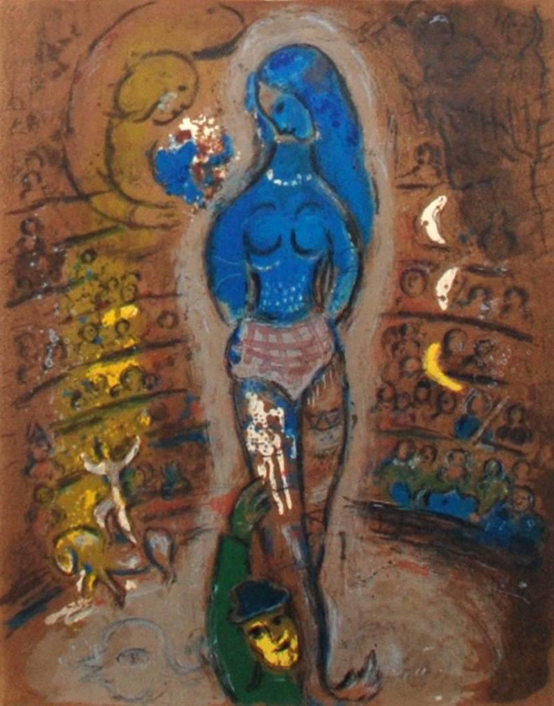 Marc Chagall Figurative Print - Le Cirque (Plate XXXIV)
