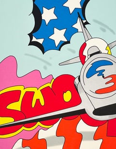 John "CRASH" Matos lithographie, 2003, signée, encadrée, « American Thunderbird »