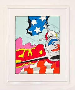 John "CRASH" Matos lithographie, 2003, signée, encadrée, « American Thunderbird »
