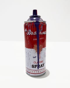 Sculpture à la bombe de Mr. Brainwash, art urbain, 2013, violet, art urbain