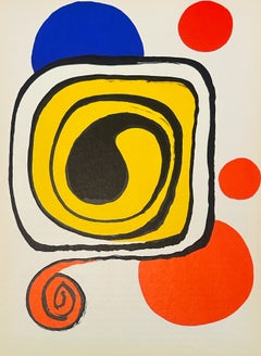 Original-Lithografie von Alexander Calder, „Derrière le Miroir“ Nr. 190, 1971