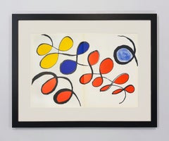 Original-Lithografie von Alexander Calder, „Derrière le Miroir“ Nr. 190, 1971