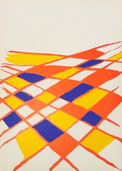 Original-Lithografie von Alexander Calder, „Derrière le Miroir“ Nr. 190, 1971