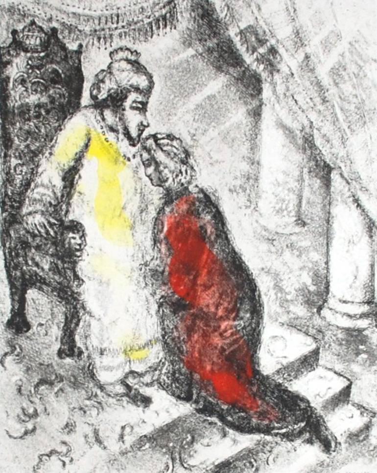 Marc Chagall Figurative Print - David and Absalom